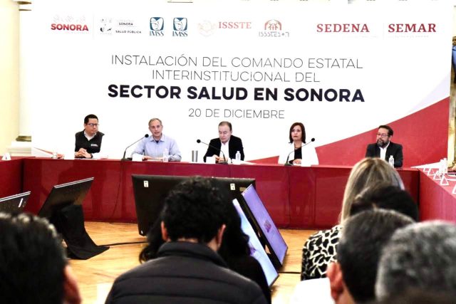 Sonora instalará primer Comando Estatal Interinstitucional del Sector Salud