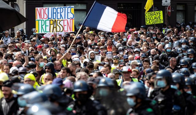 Manifestaciones en Francia van en aumento