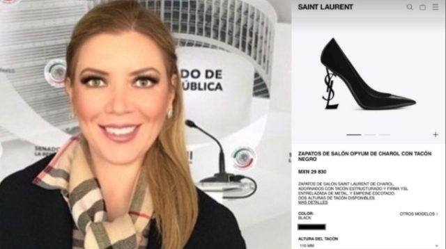Diputada federal luce lujosos zapatos de casi 30 mil pesos