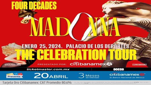 Después de siete años, Madonna regresa a México ahora con su The Celebration Tour