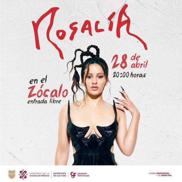 Rosalía dará concierto gratis en Zócalo de la Ciudad de México