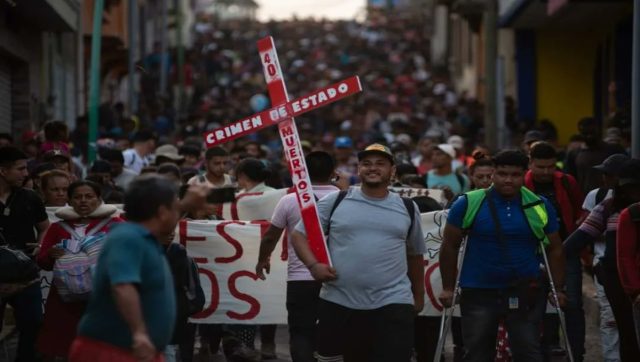 “Viacrucis migrante” sale de Chiapas hacia la Ciudad de México