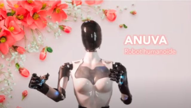 Anuva, la robot humanoide, felicita a todas las mamás en su día