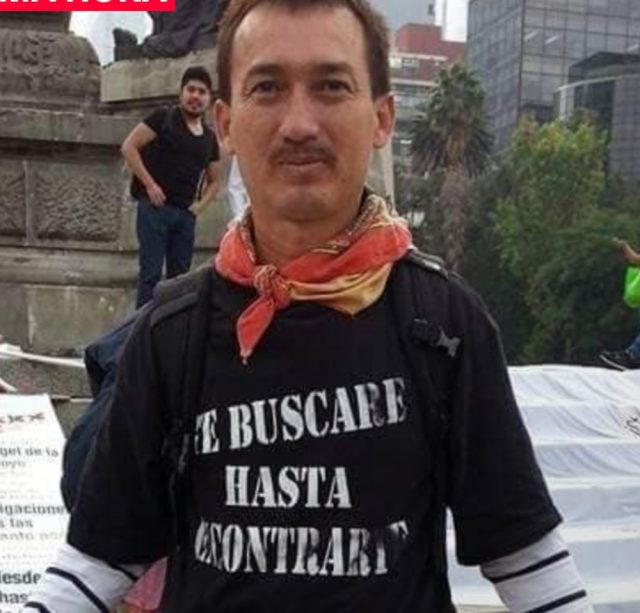Murió Mario Vergara, el activista que localizó el cuerpo de Lesly Martínez