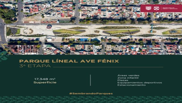 Alistan el parque Ave Fénix de la CDMX