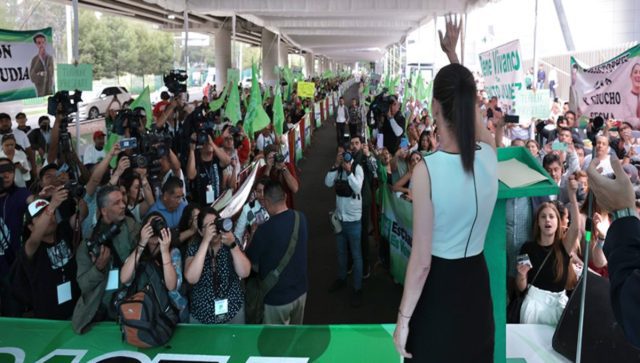 PVEM recibe a Claudia Sheinbaum