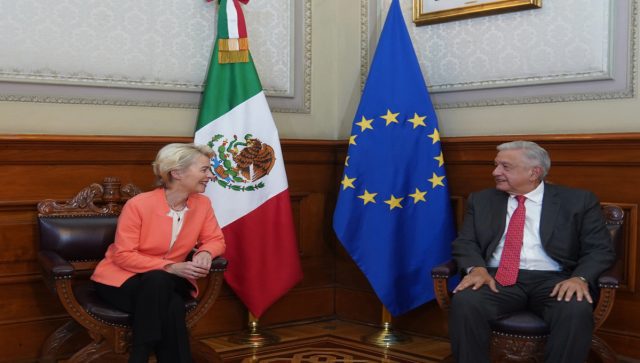 AMLO sostiene reunión con la presidenta de la Comisión Europea