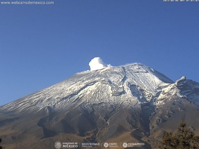 Volcán Popocatépetl regresa a Alerta Amarilla Fase 2