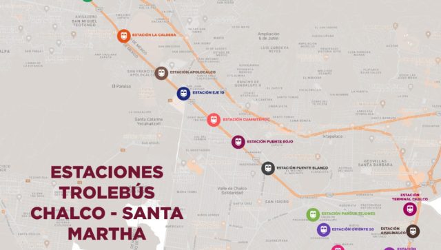 Trolebús Chalco-Santa Martha casi listo