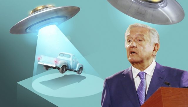 Para AMLO es mejor hablar de ovnis que de política, pero evita el tema