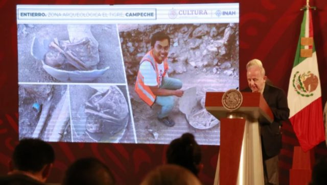 INAH presenta “importante hallazgo” arqueológico en zona del Tren Maya