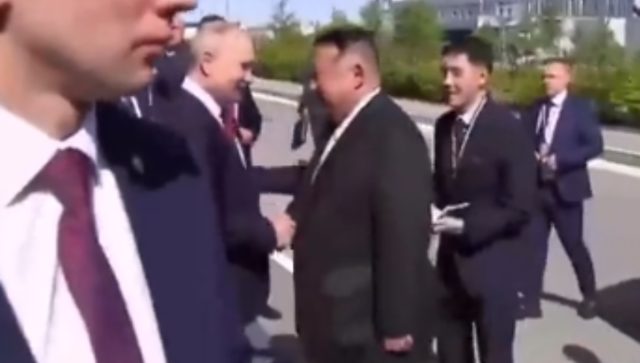 Putin y Kim Jong Un se reúnen en el puerto espacial de Vostochny