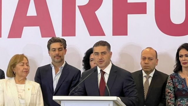 García Harfuch realizó su registro como aspirante a la jefatura de Gobierno de la CDMX