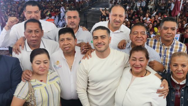 Harfuch comparte su proyecto de unidad en un evento con líderes sindicales