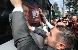 Transportistas de la CDMX brindan apoyo a García Harfuch