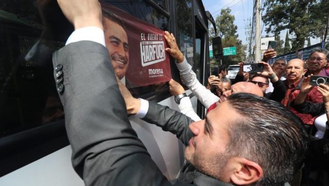 Transportistas de la CDMX brindan apoyo a García Harfuch