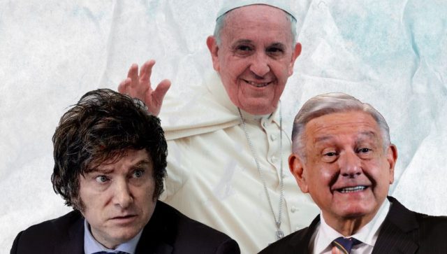 Falso que Milei esté en contra del papa Francisco, como afirma AMLO