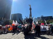 Un grupo de simpatizantes de Adrián Ruvalcaba cerraron Paseo de la Reforma