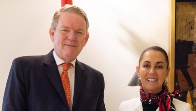 Sheinbaum se reúne con el embajador de Canadá en México