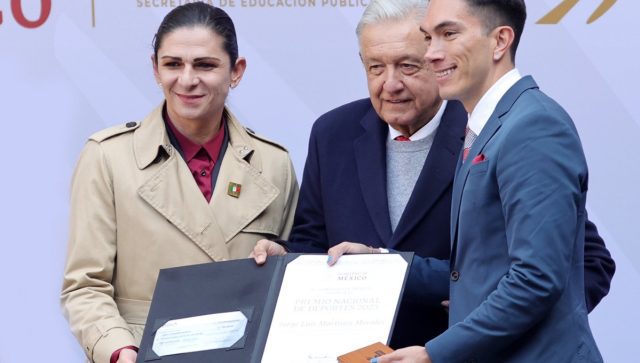 Ganadores del Premio Nacional del Deporte en México en Palacio Nacional
