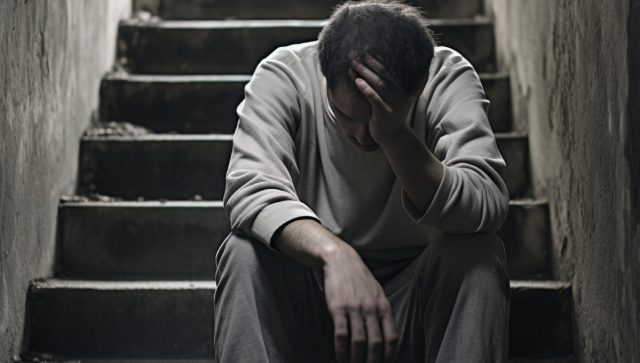 Día internacional de la prevención del suicidio: ¿Por qué se conmemora hoy? Hombre triste sentado en escaleras