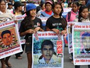 Marcha por el décimo aniversario de la desaparición de los 43 normalistas de Ayotzinapa Marcha por 10 años de los 43 estudiantes desaparecidos de Ayotzinapa