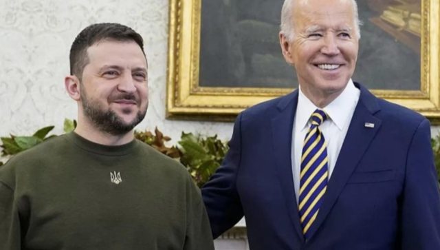 Biden y Zelensky se reúnen en la Casa Blanca para coordinar la entrega de armamento a Ucrania Reunión entre Joe Biden y Volodimir Zelensky