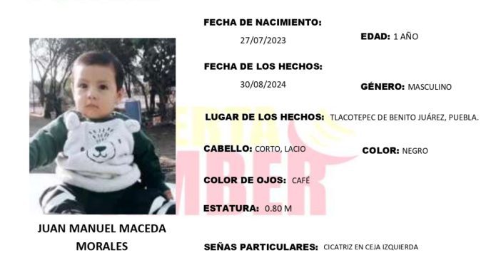 Alerta Amber Juan Manuel Maceda Morales
