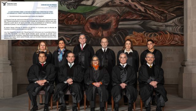 Presentan su renuncia 8 de los 11 ministros de la SCJN