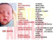 Aleta Amber: Roban a bebé de 3 meses, ayúdanos a localizarlo