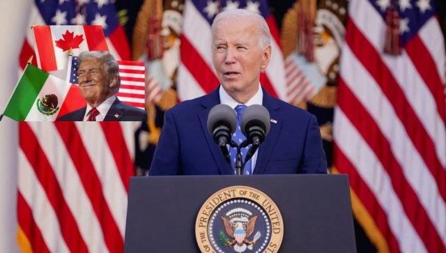 Biden pide a Trump reconsiderar aranceles contra México y Canadá