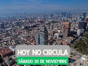 Hoy No Circula sabatino del 30 de noviembre