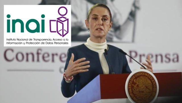 Sheinbaum acusa por corrupción al INAI