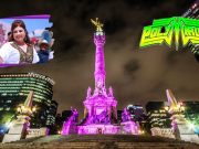 Fiesta de Año Nuevo en el Ángel de la Independencia
