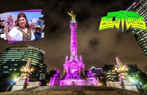 Fiesta de Año Nuevo en el Ángel de la Independencia