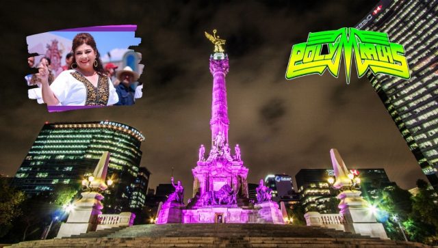 Fiesta de Año Nuevo en el Ángel de la Independencia