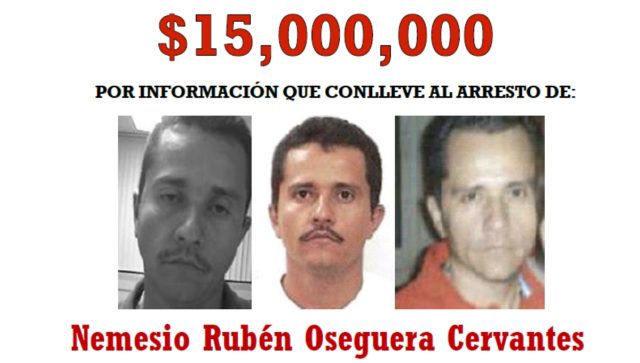 Ofrece EE.UU. $15 millones por captura de ‘El Mencho’