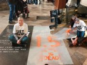 Protesta climática en Londres: vandalizan tumba de Darwin