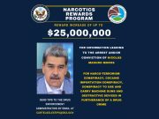 EUA ofrece recompensa de 25 mdd por captura de Nicolás Maduro