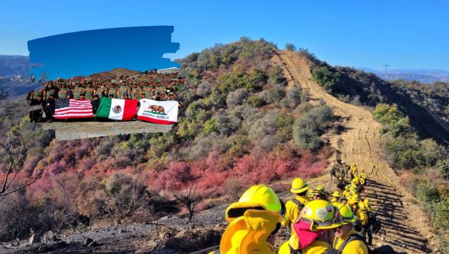 México envía 72 elementos a Los Ángeles para combatir incendios