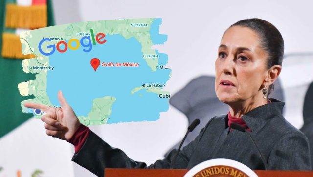 Sheinbaum exige a Google mantener nombre del Golfo de México