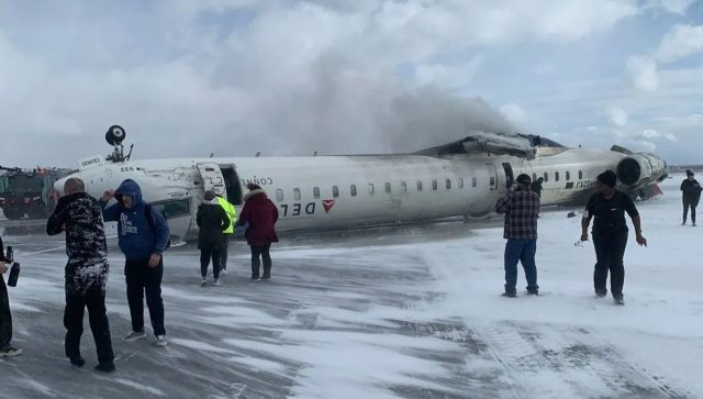 Accidente de avión de Delta en Toronto deja heridos