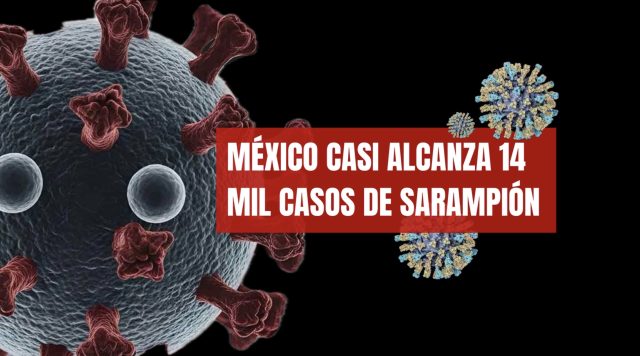 El sarampión no cede en México y van casi 14 mil casos.