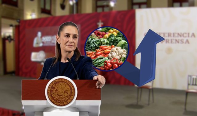 Sheinbaum descarta impacto duradero en alimentos pese al alza de precios en México.
