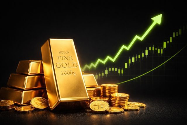 Oro rebota tras caídas recientes mientras tasas altas frenan su avance global