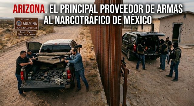 Arizona, el principal origen de armas ilegales hacia México.
