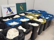 Aseguran 625 kilos de metanfetaminas en España procedentes de México.