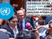 Sheinbaum y Volker Türk dialogan sobre derechos humanos