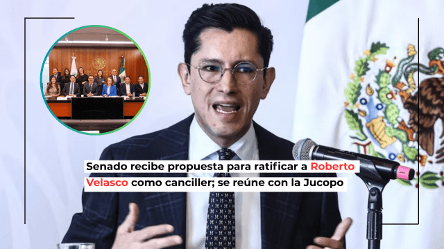 Senado recibe propuesta para ratificar a Velasco como canciller