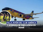El Club América se encuentra varado en Miami por fallas en su avión